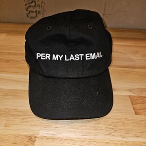 A cap - Per My Last Email